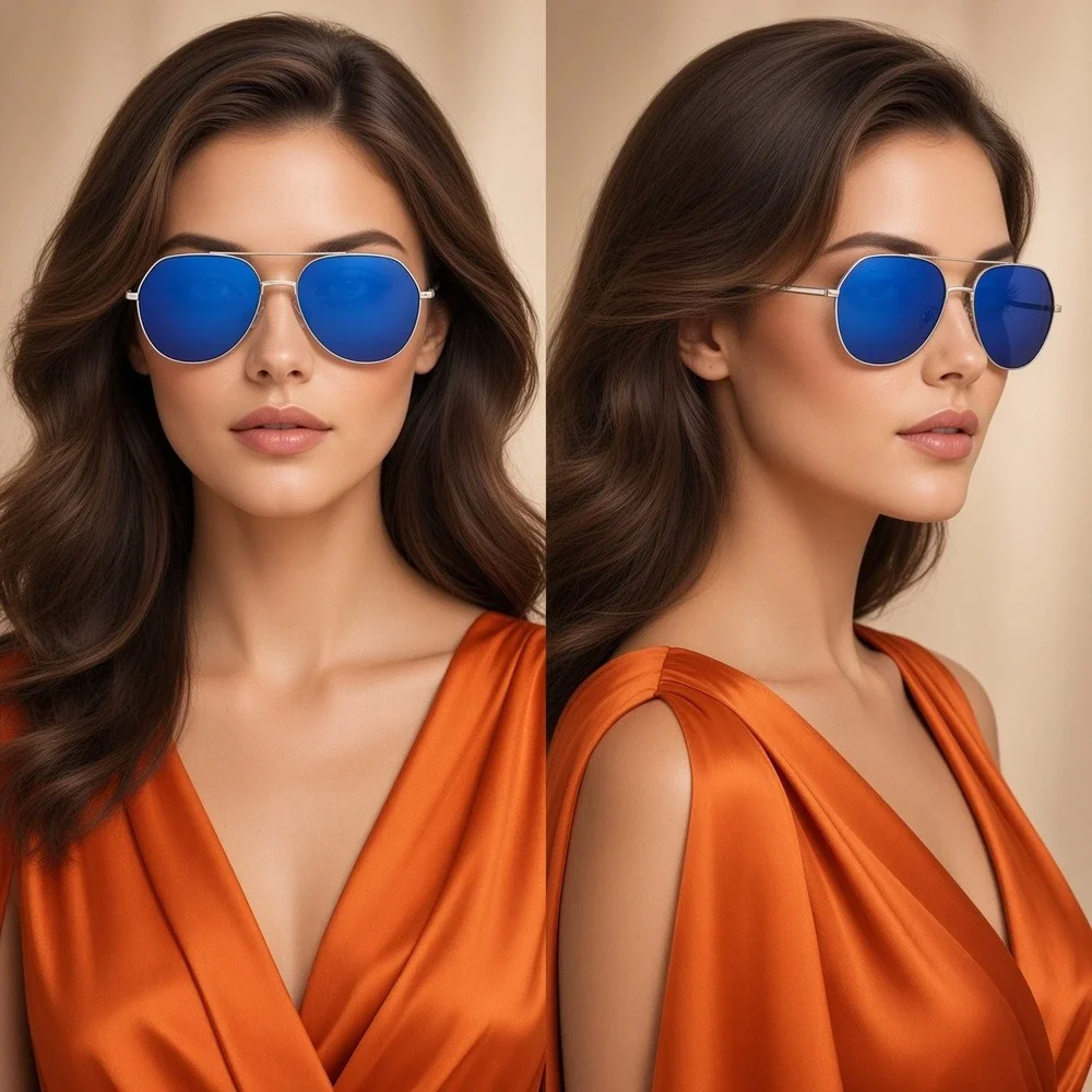 N/A geometric sunglasses